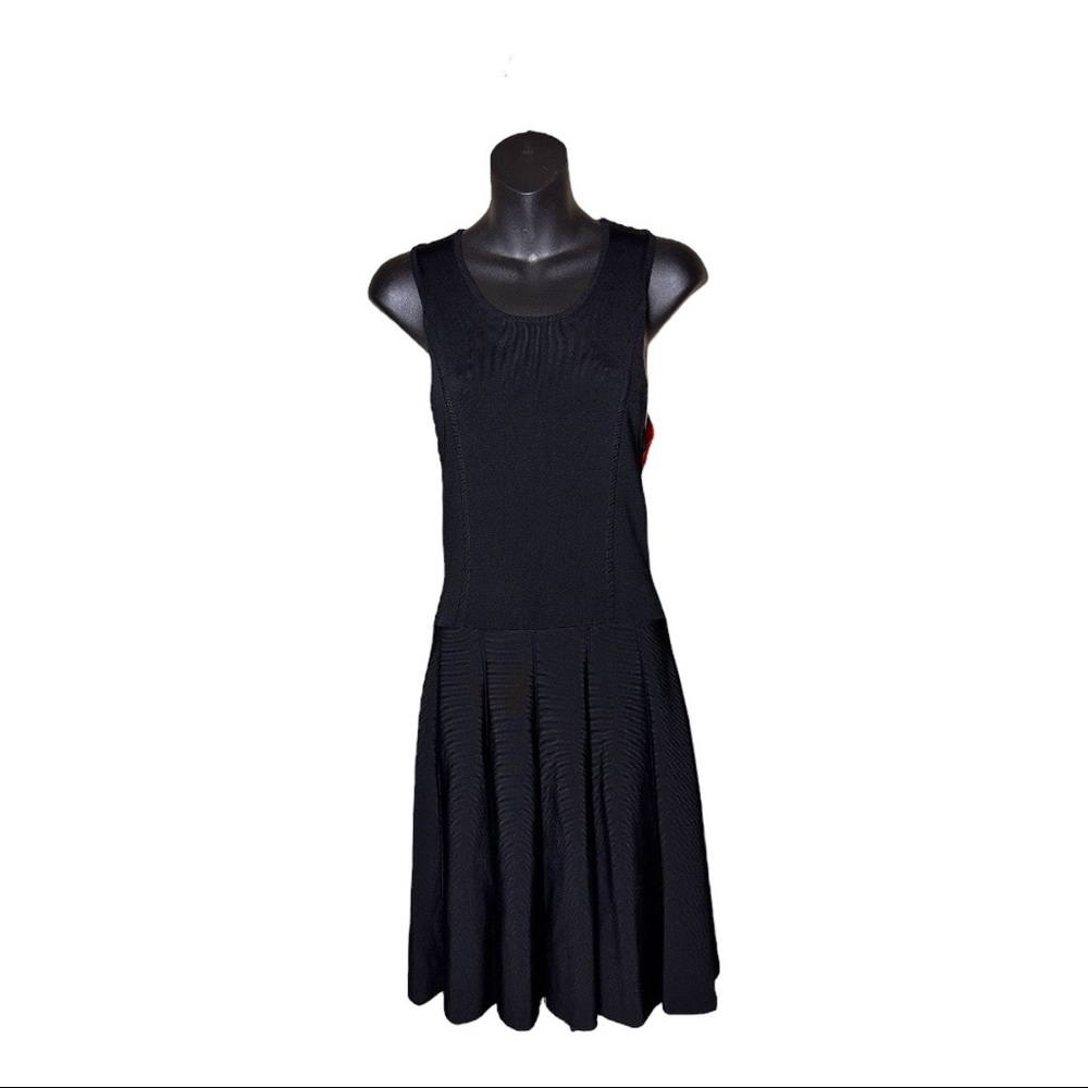 Parker Drop Waist Colorblock Little Black Dress